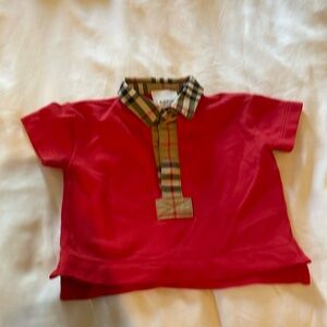 Baby Burberry shirt 6 month old